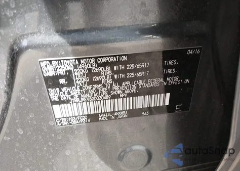 2016 Toyota Rav4 Hybrid Xle z USA, uszkodzony, nr VIN JTMRJREV8GD030489